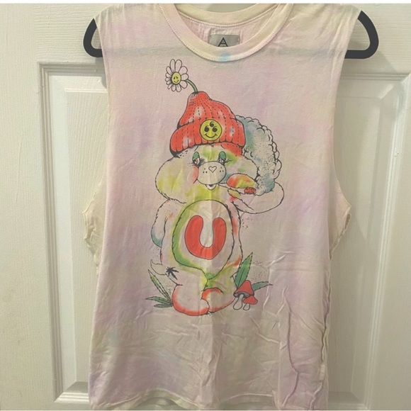 UNIF Tops - Rare UNIF Don’t Care Bears Muscle Tank